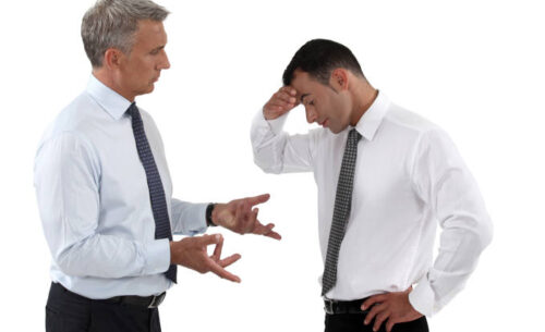 businessmen quarreling